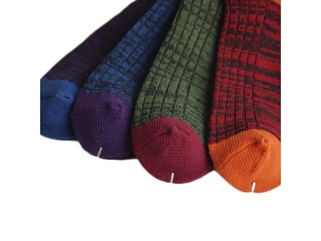 Lian LifeStyle Attractive Women's 3 Pairs Mid Calf Cotton Crew Socks With Super High Quality Soft Fibers Size 6-9 (Assorted)
