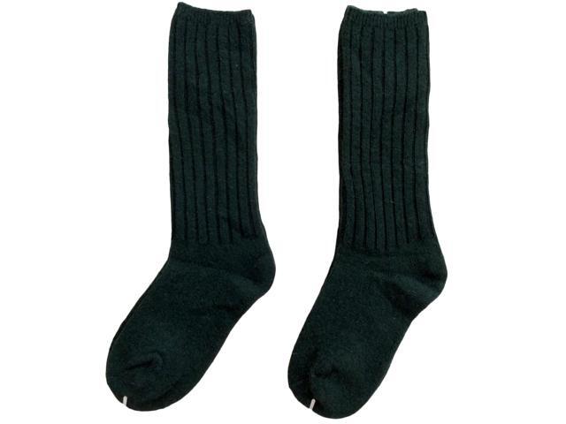Lian LifeStyle Fascinating Children's 2 Pairs Knee High Wool Blend Boot Socks Resistant, Comfortable and Health Focused Size S(0-2Y)- (Green)