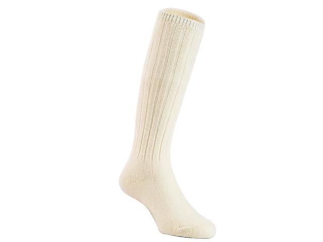Lian LifeStyle Fascinating Children's 1 Pair Knee High Wool Blend Boot Socks Resistant, Comfortable and Health Focused Size S(0-2Y)-(White)