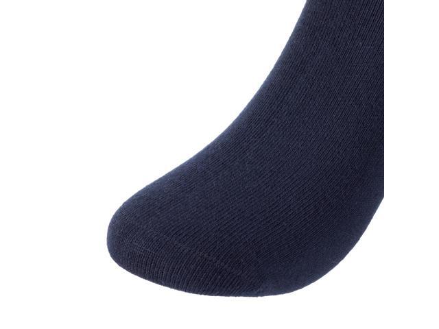 Lian LifeStyle Charming, Durable, Cozy and Fancy Children's 4 Pairs Knee Length Cotton Socks With a Wide Range of Colors JH0116 Size S(5Y-8Y Navy