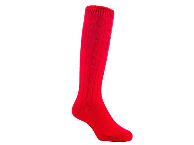 Lian LifeStyle Fascinating Children's 1 Pair Knee High Wool Blend Boot Socks Resistant, Comfortable and Health Focused Size M(2-4Y)-(Red)