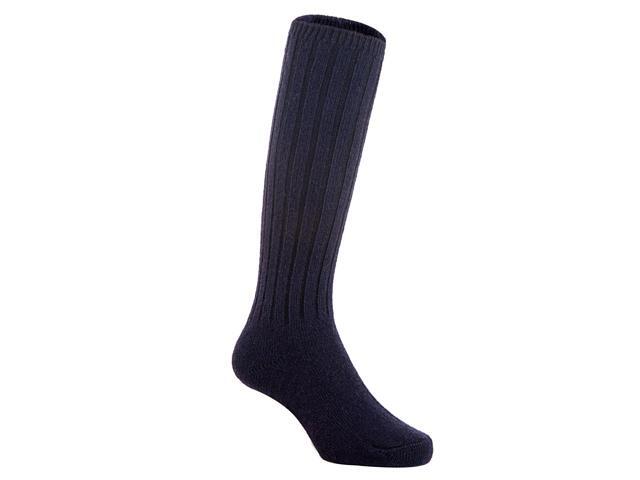 Lian LifeStyle Fascinating Children's 1 Pair Knee High Wool Blend Boot Socks Resistant, Comfortable and Health Focused Size M(2-4Y)-(Navy)