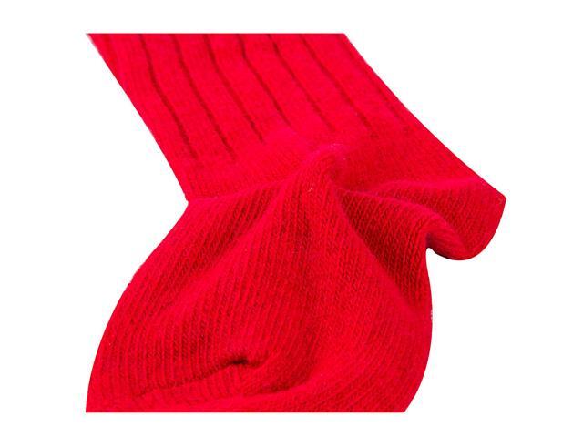 Lian LifeStyle Fascinating Children's 1 Pair Knee High Wool Blend Boot Socks Resistant, Comfortable and Health Focused Size M(2-4Y)-(Red)