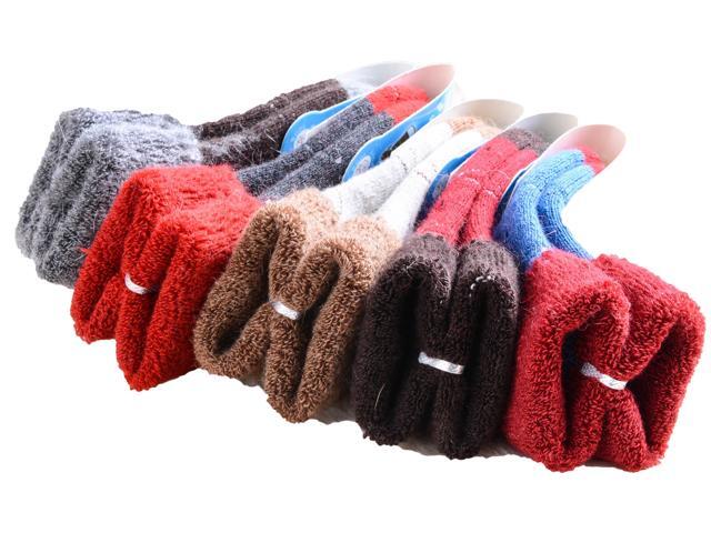 Lian LifeStyle Soft, Fantastic, Adorable And Super Comfortable Children's 6 Pairs Wool Crew Socks Love Hearts Boy 0Y-1Y Random Color