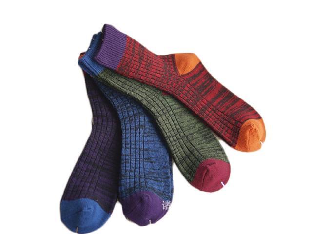 Lian LifeStyle Attractive Women's 3 Pairs Mid Calf Cotton Crew Socks With Super High Quality Soft Fibers Size 6-9 (Assorted)