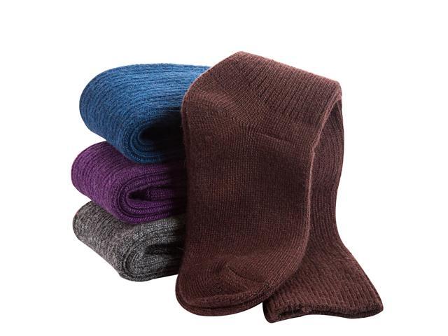 Lian LifeStyle Non Slip, Exceptional, Cozy and Cool Women's 1 Pair Knee High Wool Crew Socks JH05 Size 6-9(Grey)