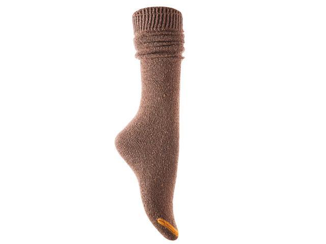 Lian LifeStyle Women's 5 Pairs Awesome Breathable Fancy and Cozy Knee High Cotton Boot Socks Size 6-9(Coffee)