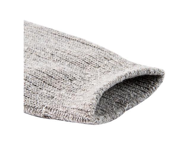 Lian LifeStyle Ultralight, High-Performance & Great Activewear Men's 6 Pairs Breathable Wool Crew Socks For All Season and Weather Size 6-9(LightGray)