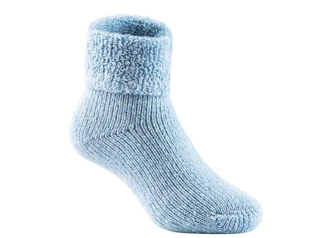 Lian LifeStyle Boy's 3 Pairs Adorable Wool Blend Crew Socks Fantastic, Super Comfortable, Soft, and Durable LK1601 Size 0Y-2Y(Grey, Sky Blue, Khaki)