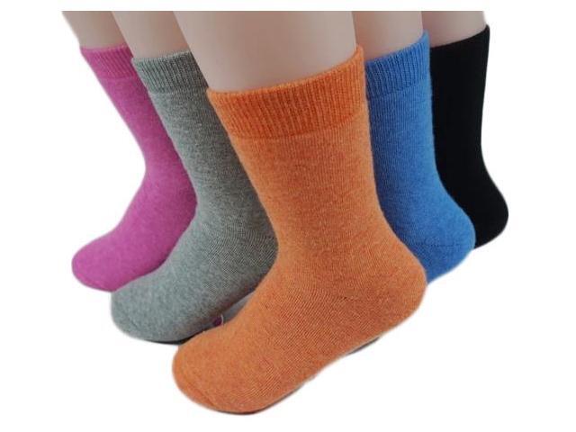 Lian LifeStyle Cute, Perfect Fit, Cozy Women's 1 Pair Wool Crew Socks With a Wide Range Of Colors Size 6-9(Red)