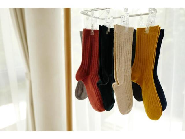 Lian LifeStyle Fascinating Children 6 Pairs Knee High Wool Socks Comfortable and Health Focused Size XS(11-13cm/0Y-2Y) HR1618 Coffee