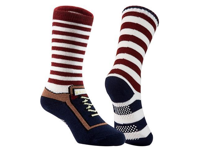 Lian LifeStyle Durable & Top Quality Baby Boy's 3 Pair Cotton Socks Lightweight & Effective Crew Socks- Sweat Absorbent ZM05 Size 1Y-3Y