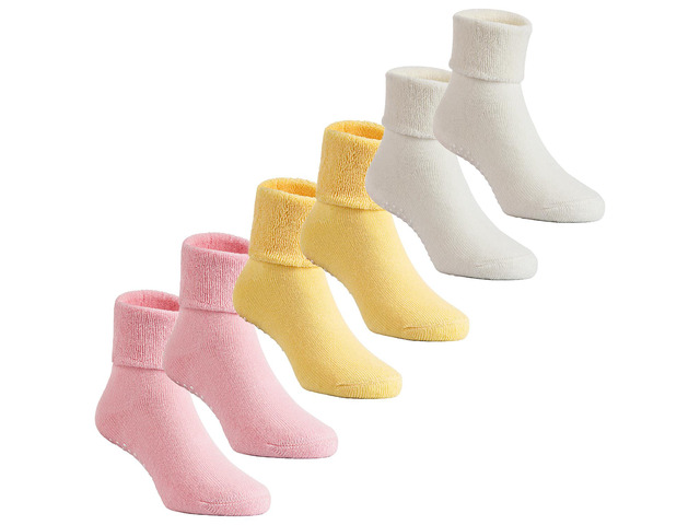 Lian LifeStyle Super Cute Unisex Children 6 Pairs Cotton Crew Socks Comfortable, Fancy, and Healthy ZM01 Size (1Y-3Y) Girl Color