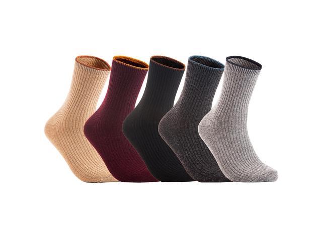 Photos - Other Jewellery Lian LifeStyle Perfect Fit, Cozy, and Cute Women's 3 Pairs Wool Crew Socks