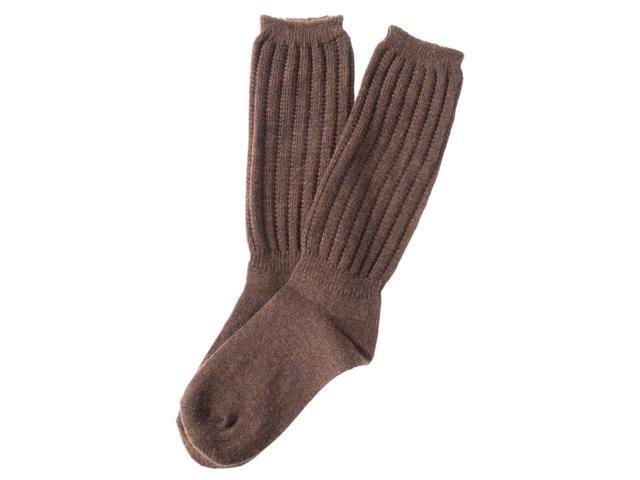 Lian LifeStyle Gorgeous, Comfortable and Cozy Big Girl's Women's 5 Pairs Wool Blend Socks For Daily Use HR1764 Size 6-9(Cream,Coffee,Camel,Grey,Black)