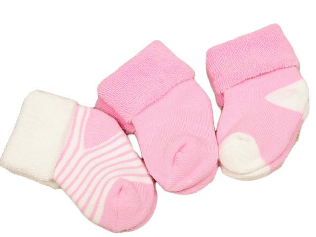 Lian LifeStyle Premium Unisex Children 3 Pairs Cotton Crew Socks. Lightweight and Effective Crew Socks Sweat Absorbent Size12M-24M(Random)