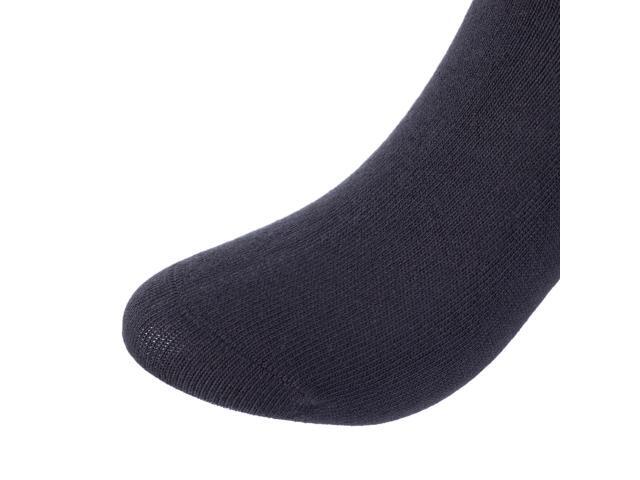 Lian LifeStyle Charming, Durable, Cozy and Fancy Children's 4 Pairs Knee Length Cotton Socks With a Wide Range of Colors JH0116 Size M(9Y-12Y)Black