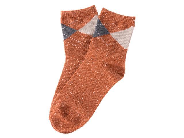 Lian LifeStyle Cute, Breathable & Fashionable Big Girl's Women's 5 Pairs Cotton Crew Socks HR1780 Size 6-9(Colors)