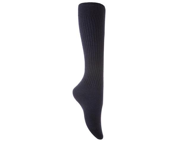 Lian LifeStyle Non Slip, Exceptional, Cozy and Cool Women's 4 Pairs Knee High Wool Crew Socks JH05 Size 6-9 (Black)
