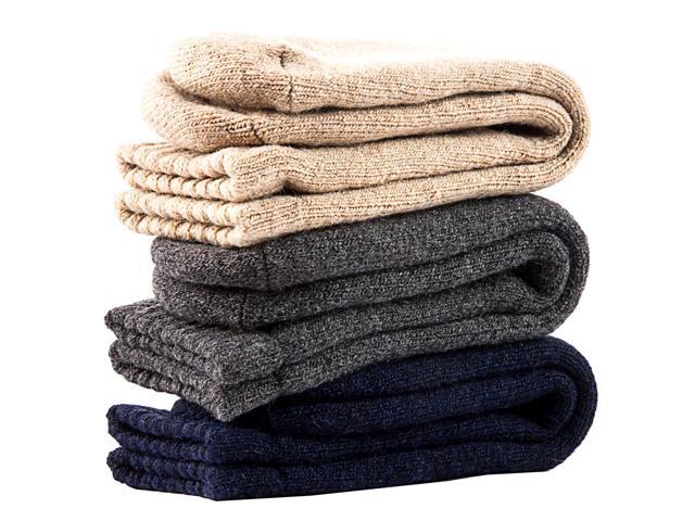 Lian LifeStyle Perfect Fit Women's 2 Pairs Wool Crew Socks For Healthy Feet. Cozy, Cute, and Comfortable LK1602 Size 6-9 (Black)