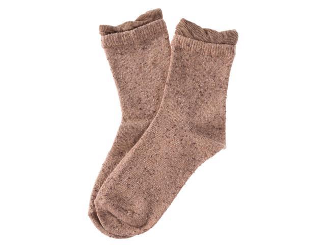 Lian LifeStyle 4 Pairs Attractive Women's Mid Calf Cotton Crew Socks with Super High Quality Fibers HR158141 Size 6-9 4 Color