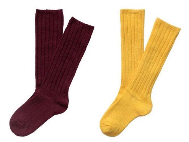 Lian LifeStyle Children's 1 Pair Fascinating Knee High Wool Socks. Resistant, Comfortable and Health Focused FS02 Size 0-2Y (Red)
