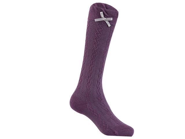 Lian LifeStyle 6 Pairs Cute Knee High Cotton Socks for Girls. Breathable, Warm, Perfect for Mobility & Athletic Toddlers JH0507 Size 1Y-2Y(Assorted)