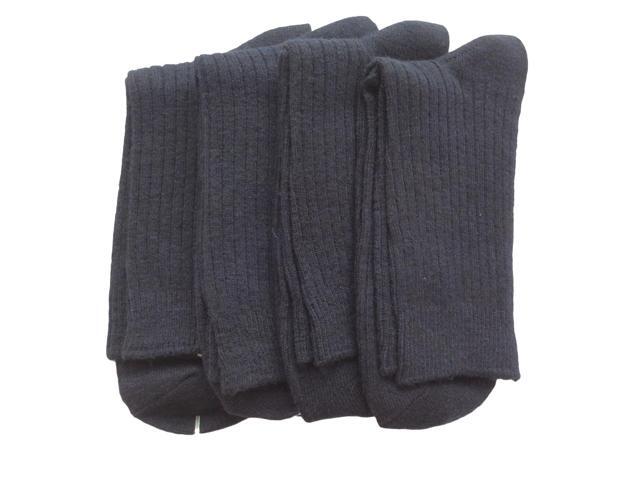 Lian LifeStyle Ultralight Men's 6 Pairs Wool Crew Socks Sweat Absorbent- Great Activewear For Fun Sports, all Season & Weather HR16116 Size (Black)