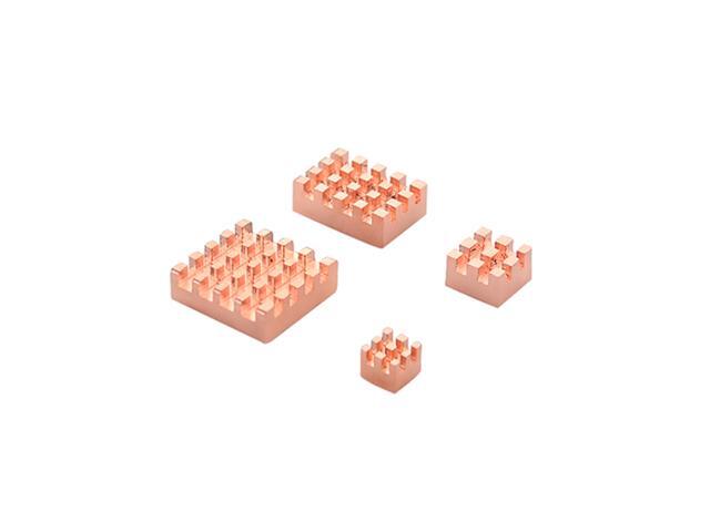 Raspberry Pi 4 Model B Heat Sink Copper Heatsink Kit Passive Cooling Pad Heat Dissipation Radiator for Raspberry Pi 4