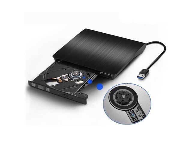 External CD Drive, USB 3.0 Portable CD DVD +/-RW Drive 12.7mm DVD/CD ROM Rewrite Burner Writer with High Speed Data Transfer for Laptop/Mac...
