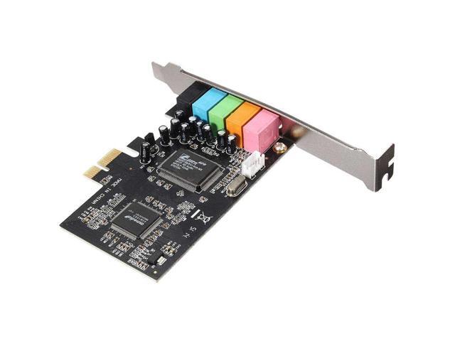 En-Labs PCIe Sound Card, 5.1 Internal Sound Card for PC Windows 10 w/ Low Profile Bracket, 3D Stereo PCI-e Audio Card, CMI8738 Chip 32/64 Bit Sound...