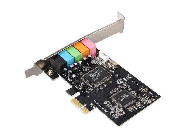 En-Labs PCIe Sound Card, 5.1 Internal Sound Card for PC Windows 10 w/ Low Profile Bracket, 3D Stereo PCI-e Audio Card, CMI8738 Chip 32/64 Bit Sound...