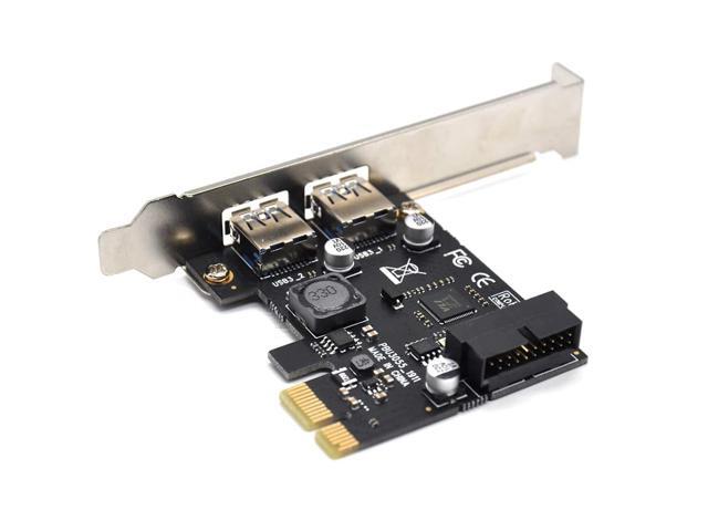 USB 3.0 PCI Express(PCIe) Expansion Card, PCI-e X1 to 4 Ports USB 3.0(2 USB Type-A+USB Internal 20Pin) Controller Card-Build in Self-Powered...