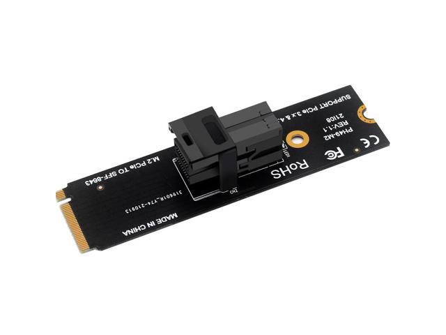 EN-Labs M.2 NVMe M-Key to SFF-8643 Adapter Expansion Card, MiniSAS to NVMe PCIe 4.0 Card for U.2 (SFF-8639) NVMe SSD - Support Intel 750 SSD