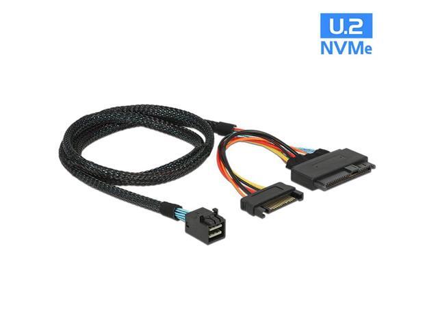 EN-Labs U.2 to M.2 NVMe M-Key NVMe Adapter,M2 to Mini SAS SFF-8643 Expansion Card w/ SFF8643 to SFF-8639 PCIe SSD Adapter Cable for Mainboard Intel...