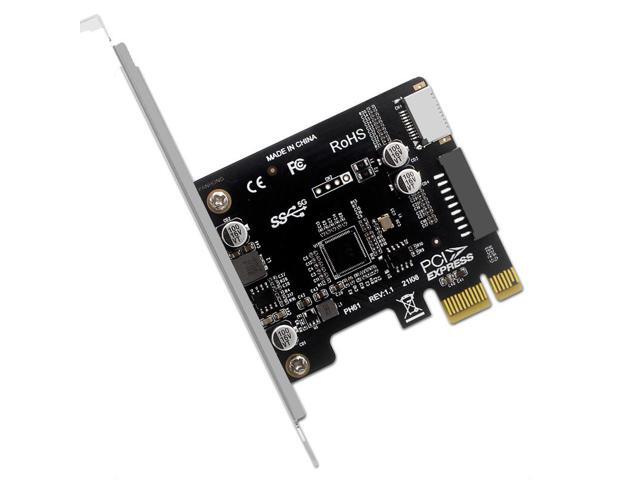 EN-Labs PCIe to USB 3.2 5Gbps Type-E A Key & USB 3.0 20Pin Motherboard Header Expansion Card for Front Panel,PCIe Express to USB Internal...