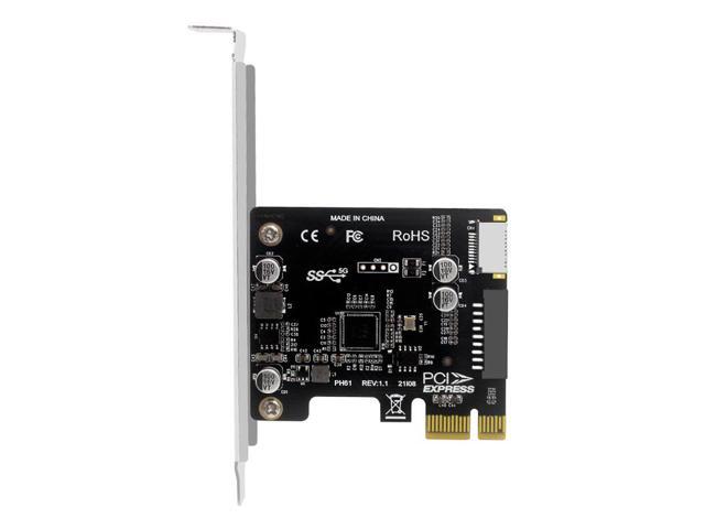 EN-Labs PCIe to USB 3.2 5Gbps Type-E A Key & USB 3.0 20Pin Motherboard Header Expansion Card for Front Panel,PCIe Express to USB Internal...