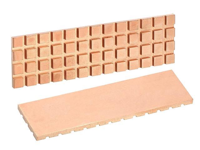 M.2 SSD Copper Heat Sink with Thermal Conductivity Silicone Pad for NVMe NGFF 2280 M2 Cooler Radiator for Samsung 850 EVO, 860 EVO, 960 EVO, 970...