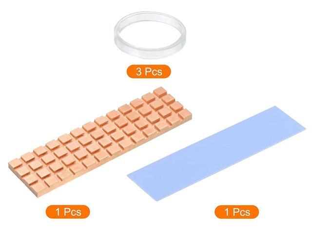 M.2 2280 Pure Copper Heatsink with Thermal Conductive Adhesive for Cooling M.2 NVMe / NGFF SSD Radiator, Suitable for Computer Laptop M2 Solid...