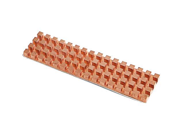 M.2 2280 Pure Copper Heatsink with Thermal Conductive Adhesive for Cooling M.2 NVMe / NGFF SSD Radiator, Suitable for Computer Laptop M2 Solid...