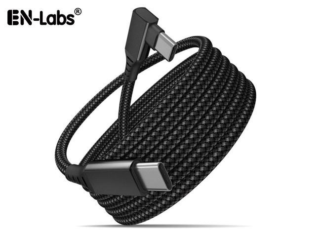 EN-Labs VR Link Cable Compatible for Oculus Quest 2, USB C to Type C 5Gbps Data Transfer & 3A Safe Charging Cable for Meta Quest 2 VR Headset, Gaming PC.