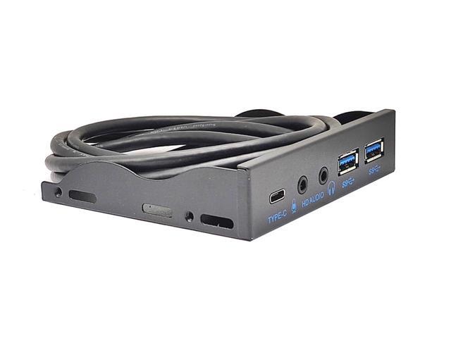 3.5 Inch USB Front Panel Hub of 10Gbps USB-C USB 3.2 Gen 2,2x USB 3.0 Ports and HD Audio Mic of Multi USB Slots, Motherboard USB 20-Pin & USB 3.2...
