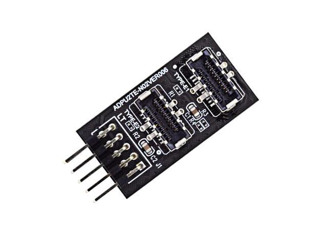 Motherboard USB 2.0 9pin Header to Dual USB 3.2 Front Panel Socket Key-A Type-E Extension Hub Splitter Adapter - USB 9 Pin to 2x USB 3.2...