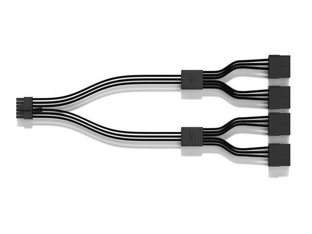 PCI-e 5.0 12VHPWR 16Pin PSU Power Adatper Cable,4 x PCIe 8(6+2)Pin to ATX3.0 16(12+4) Pin GPU Vidoe Card Power Extension Sleeved Cable,Compatible...