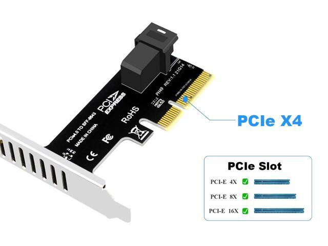 EN-Labs PCIe X4 to U.2 NVMe SSD Adapter,PCI Express to Mini SAS SFF-8643 Expansion Card w/ SFF8643 to SFF-8639 PCIe SSD Adapter Cable for Mainboard...