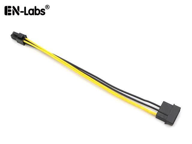 EN-Labs 4 Pin CPU Power Adapter Cable, Molex LP4 to 4-Pin ATX P4 CPU Auxiliary Power Converter Cord, PSU IDE 4pin to Motherboard CPU 4pin Male to...