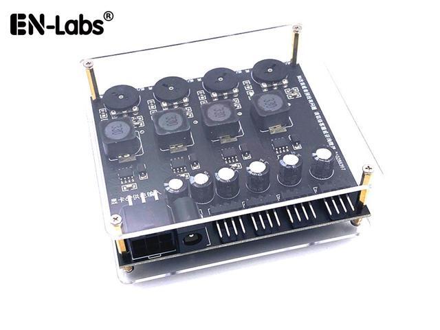 3-Pin /4 Pin 12V PWM Fan Controller 4 Fans Supported with Max Total 36W 3A Output,PC Fan Adapter Hub Powered by GPU 4Pin and DC 5521, Cooling Fan...