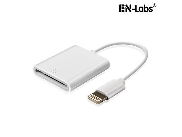 Enlabs 8PINCRSD Lightning SD Card Camera Reader Adapter for IOS 9.2 or up to 11, Trail Game Camera Viewer for iPhone 6 / 6s / 7 / 7Plus / 8/X /iPad...