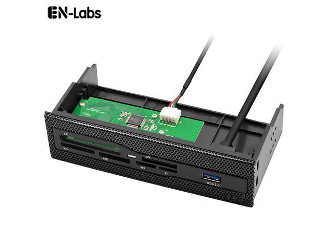 EnLabs U2CR525U3 5.25 inch PC Case Mesh Front panel All-in-1 Multifunction CF/XD/MS/M2/SD/TF Internal USB 2 .0 Card Reader USB Flash Memory w/ USB.