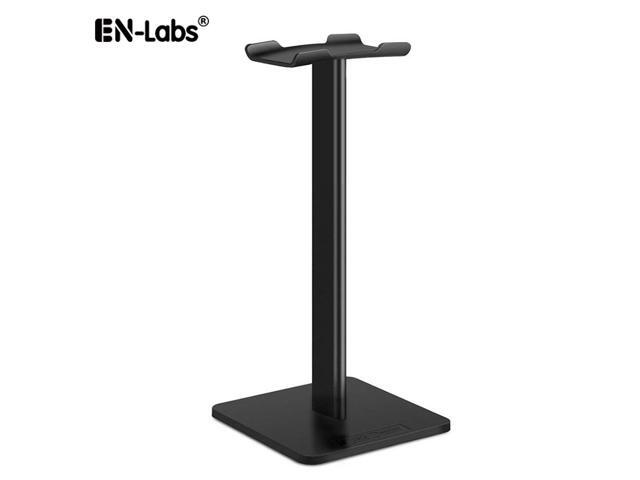 EnLabs Headphone Stand/Holder,Universal Aluminum Gaming Earphone Mount,Headset Showing Display Stand Hanger for All Headphone Size -Black